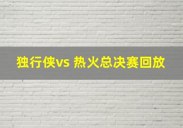 独行侠vs 热火总决赛回放